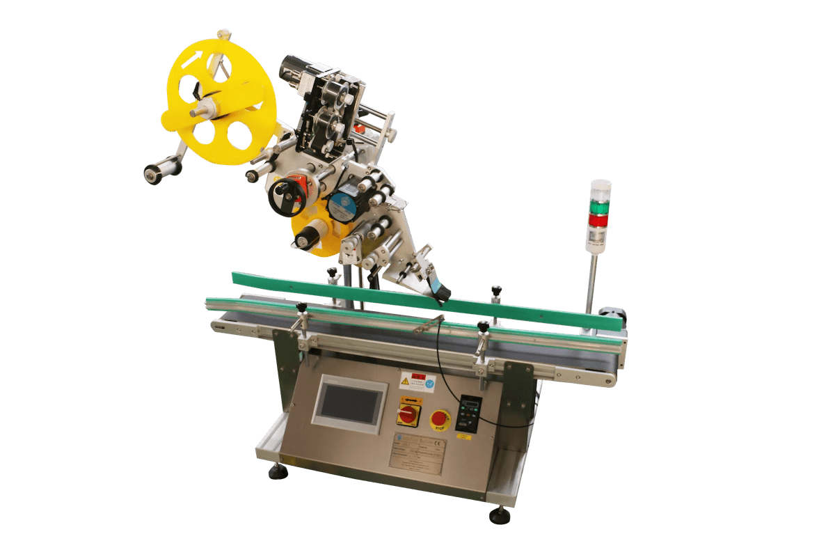 Flat Product Labeller with Mini Conveyor