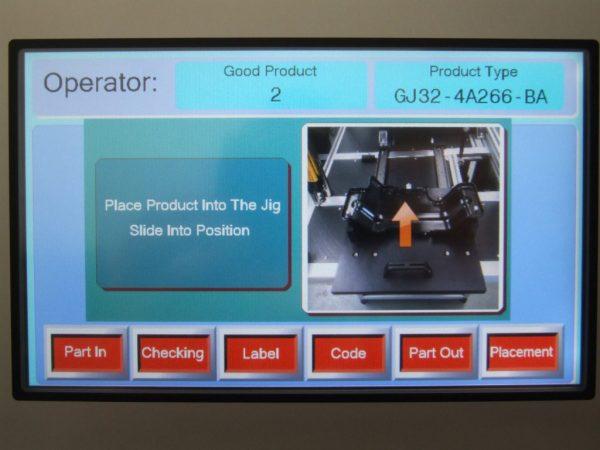 LT80 Auto Component Labeller – detail