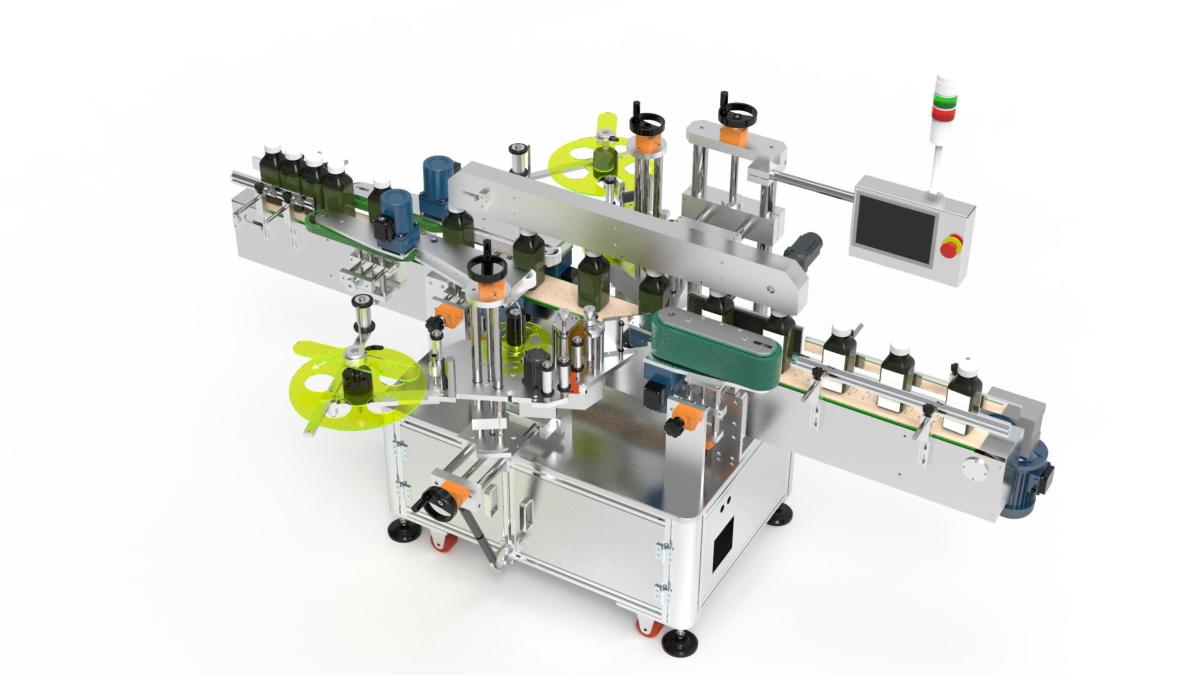 Front Back Labelling Machine